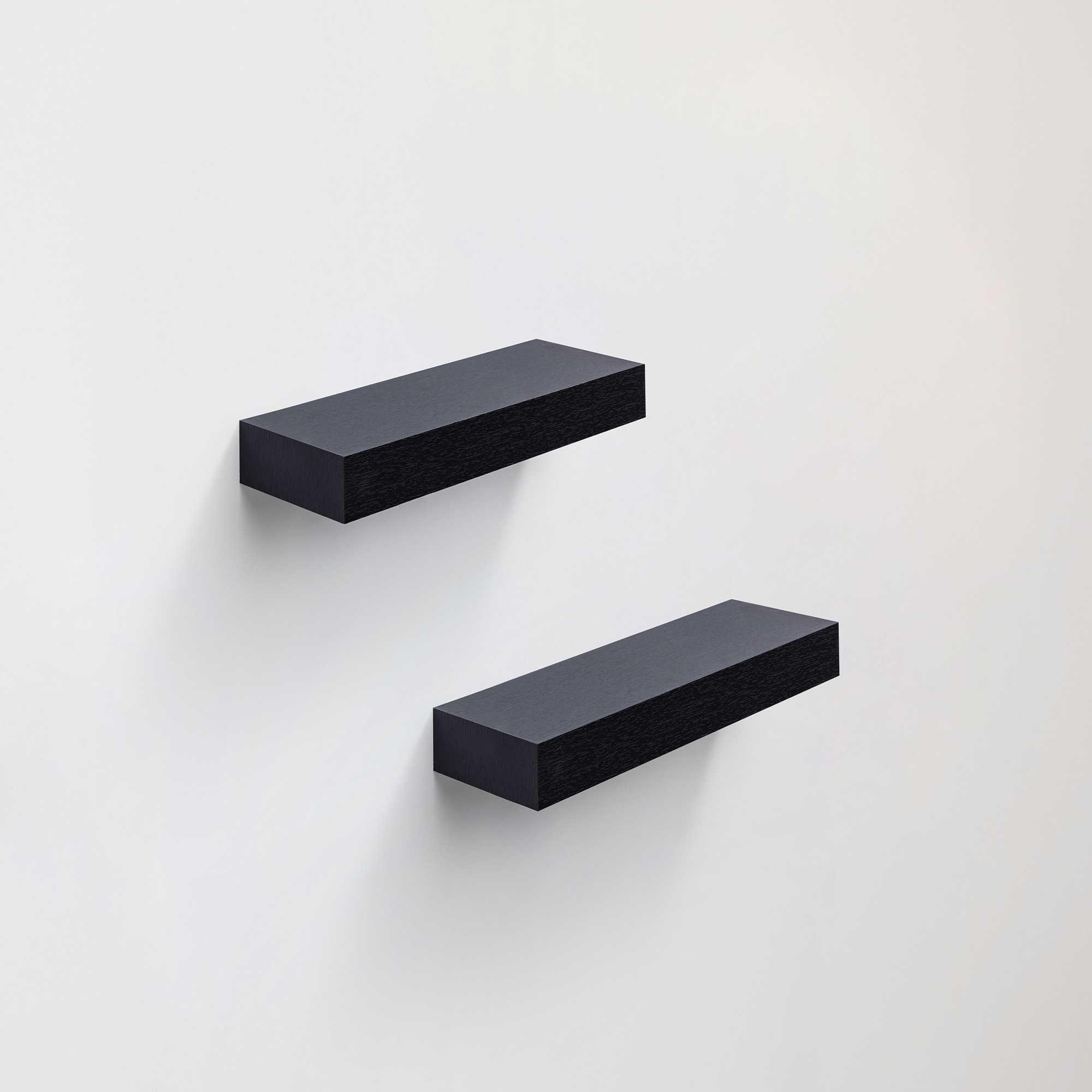Floating Shelves 14.96" Wall Mounted Wood Shelves For Bathroom, Bedroom, Living Room, Kitchen, Hanging Shelf For Books/Storage/Decor With Invisible Brackets, Black_voghion.com